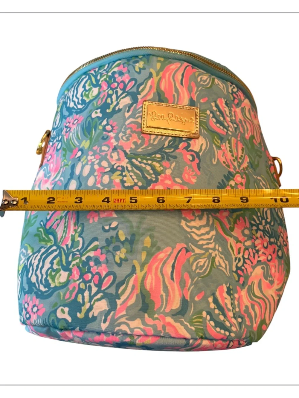 Lilly Pulitzer insulated soft cooler bucket bag in Aqua La Vista Pattern